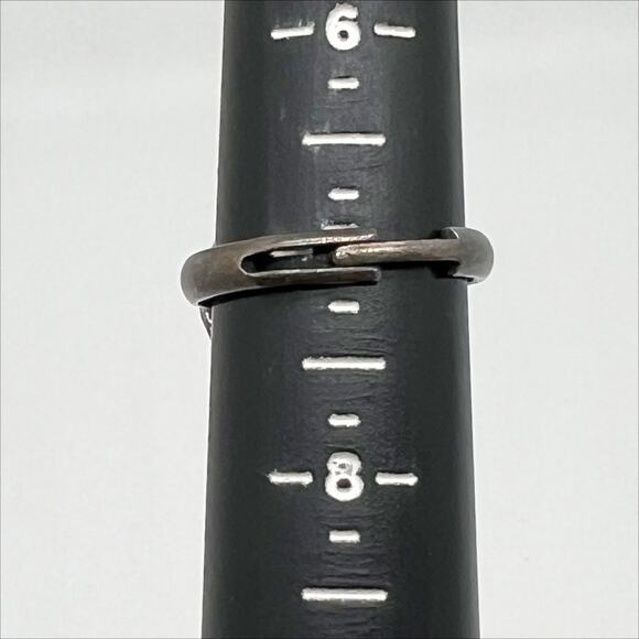 Vintage 60s 70s Fish Shaped Ring Silver Tone Adjustable - Picture 3 of 5